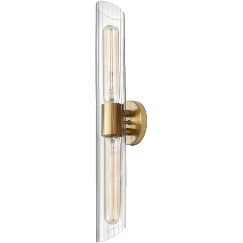 Samantha 2 Light 25 inch Aged Brass Vanity Light Wall Light