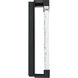 Fusion LED 14 inch Black Outdoor Wall Light, dweLED