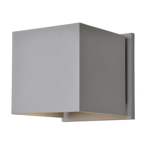Square LED 4.75 inch Satin Outdoor Wall Sconce