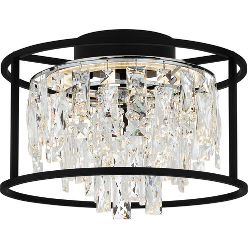 Brillance LED 15 inch Matte Black Flush Mount Ceiling Light, Medium