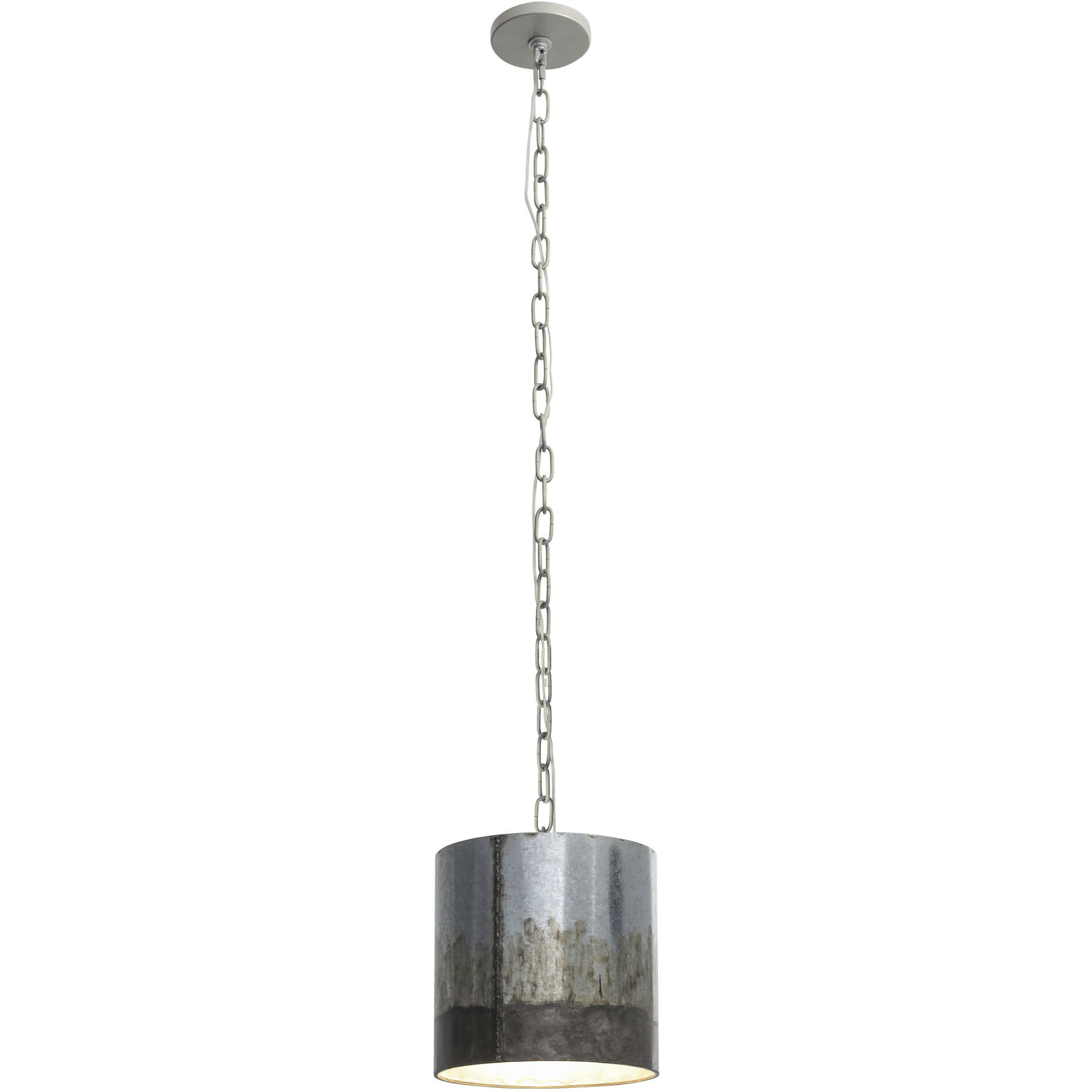 Cannery 1 Light 10 inch Ombre Galvanized Mini Pendant Ceiling Light