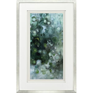 Emerald Constellation Blue and Turquoise and Teal and White Framed Art