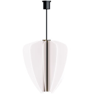 Sean Lavin Nyra LED 29.9 inch Nightshade Black Chandelier Ceiling Light, Integrated LED