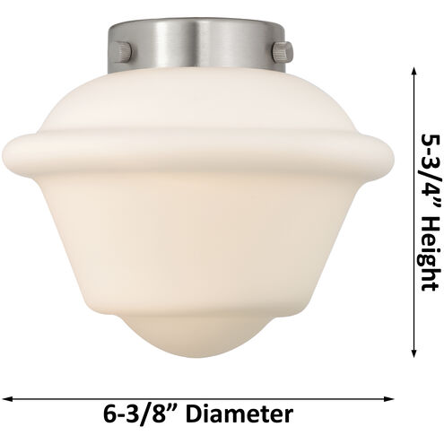 Franklin Restoration Oxford LED 7.5 inch Oil Rubbed Bronze Mini Pendant Ceiling Light in Clear, Franklin Restoration