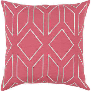 Skyline 20 inch Light Gray, Bright Pink Pillow Kit