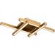 Maud LED 12.25 inch Brass Flush Mount Ceiling Light
