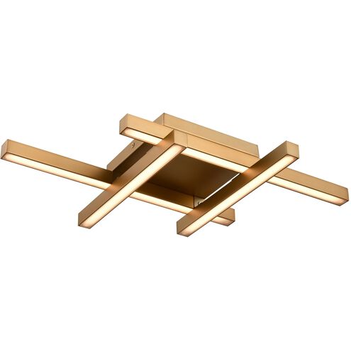 Maud LED 12.25 inch Brass Flush Mount Ceiling Light
