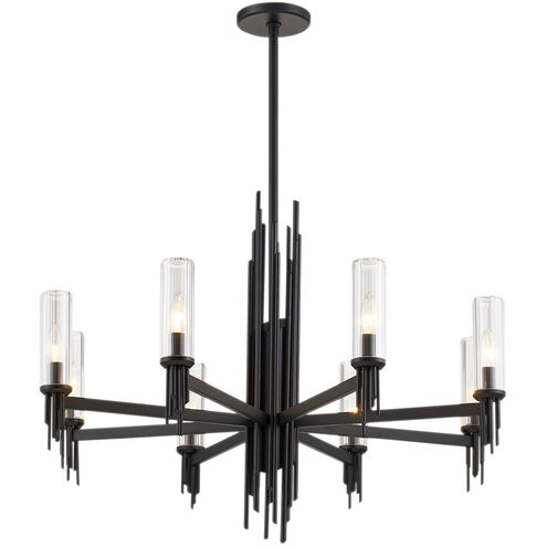 Torres 8 Light 36.13 inch Matte Black Chandelier Ceiling Light