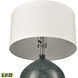 Gardner 28 inch 9.00 watt Green Glazed Table Lamp Portable Light