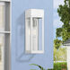 Barrett 1 Light 15 inch Painted Satin Nickel with Brushed Nickel Candle Outdoor Wall Lantern