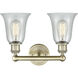 Hanover 2 Light 15.25 inch Antique Brass Bath Vanity Light Wall Light in Fishnet