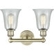 Hanover 2 Light 15.25 inch Antique Brass and Fishnet Bath Vanity Light Wall Light