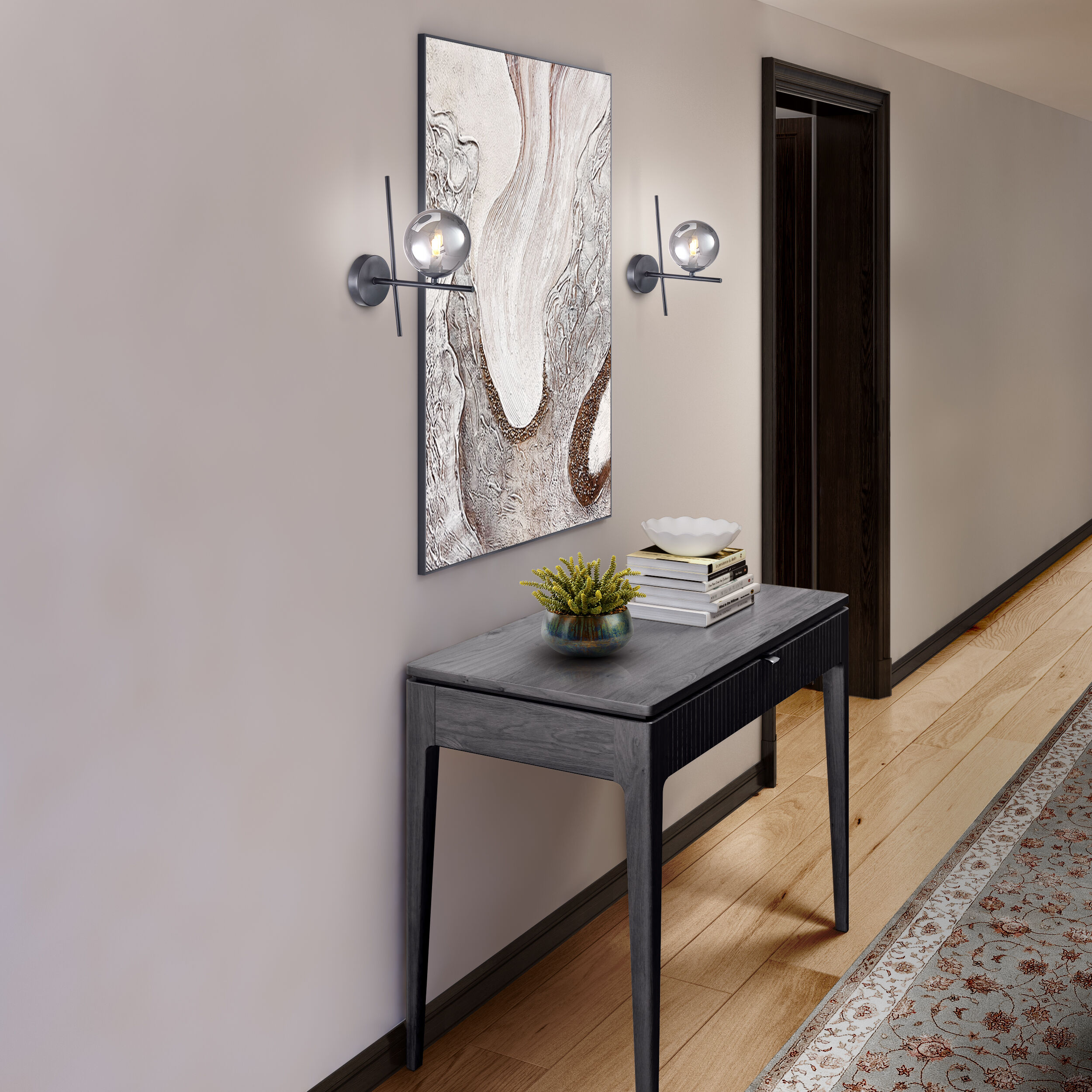 Modena Wall Sconce Wall Light in Black