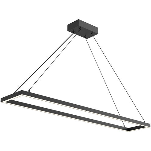 Piazza LED 8.63 inch Black Pendant Ceiling Light