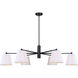 Aspen 6 Light 15.25 inch Black Chandelier Ceiling Light