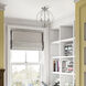 Arabella 3 Light 12 inch Brushed Nickel Convertible Mini Chandelier/ Semi-Flush Ceiling Light, Globe
