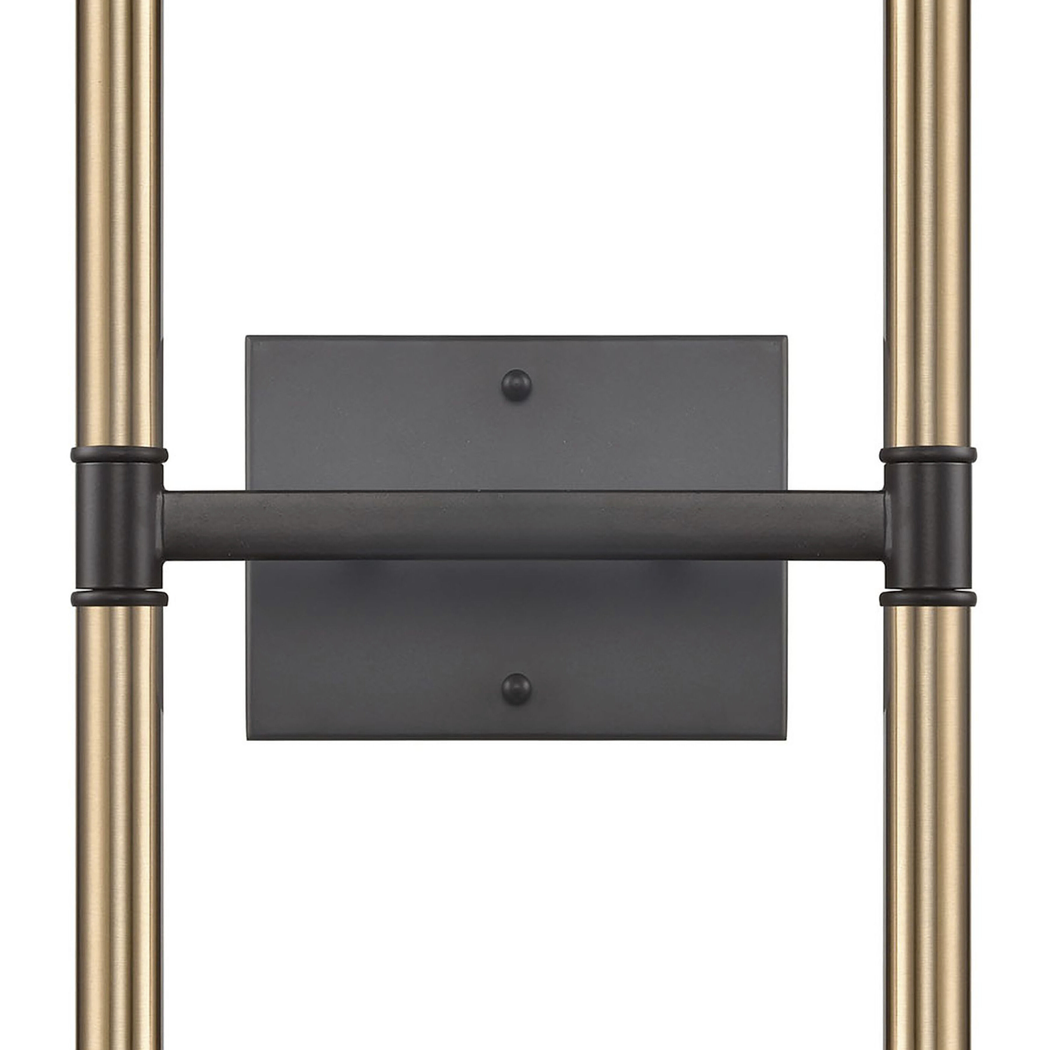 Notre Dame 4 Light 10 inch Oil Rubbed Bronze and Gold Wall Sconce Wall Light