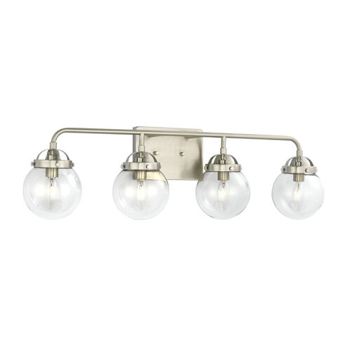 Bryce 4 Light 30 inch Brushed Nickel Bath Vanity Wall Sconce Wall Light