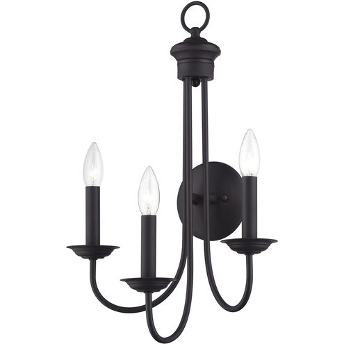 Estate 3 Light 14 inch Bronze Wall Sconce Wall Light