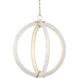 Arietta LED 20 inch Contemporary Silver Leaf Chandelier Ceiling Light