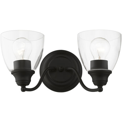 Montgomery 2 Light 14 inch Black Vanity Sconce Wall Light