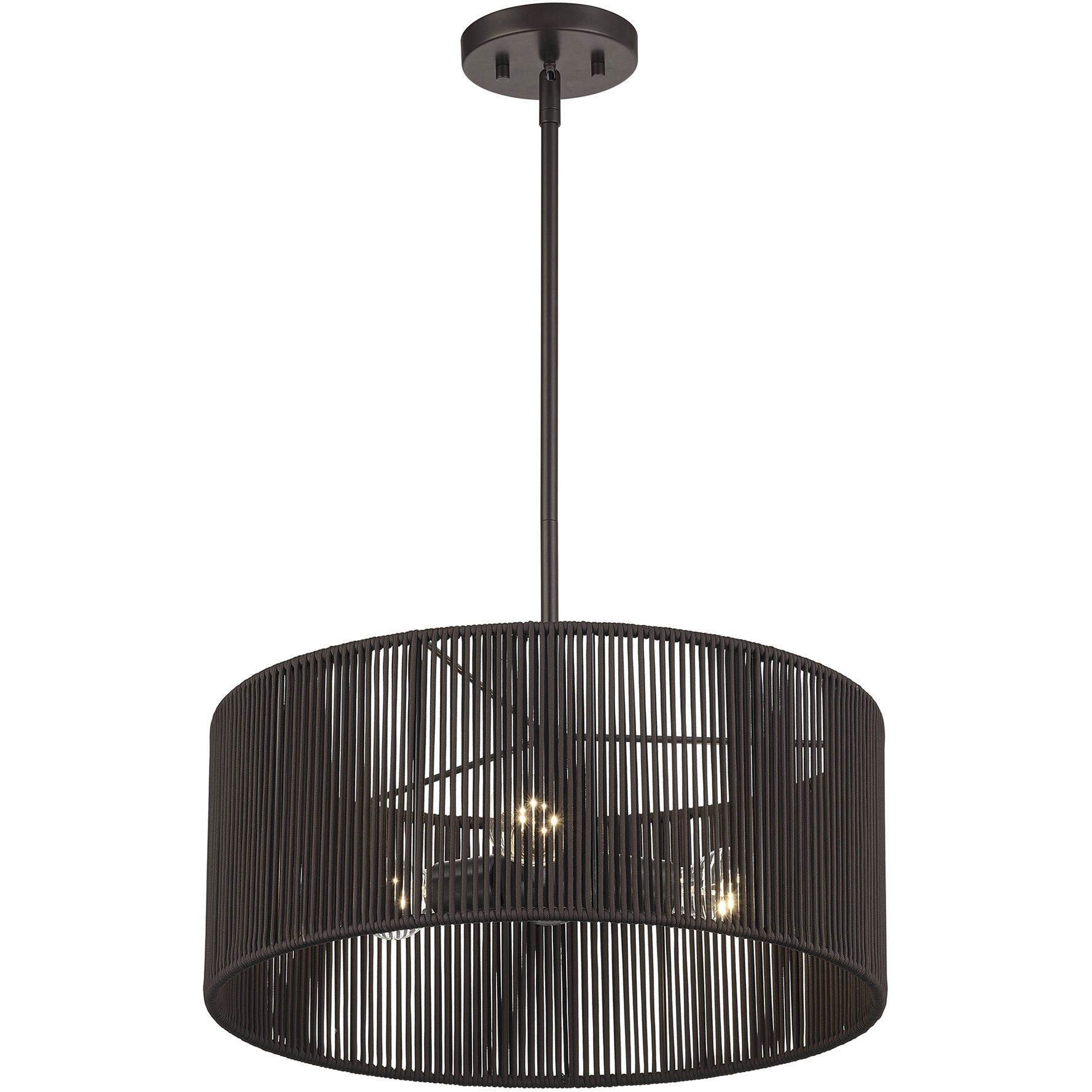 Acordia 3 Light 18 inch English Bronze Pendant Chandelier Ceiling Light