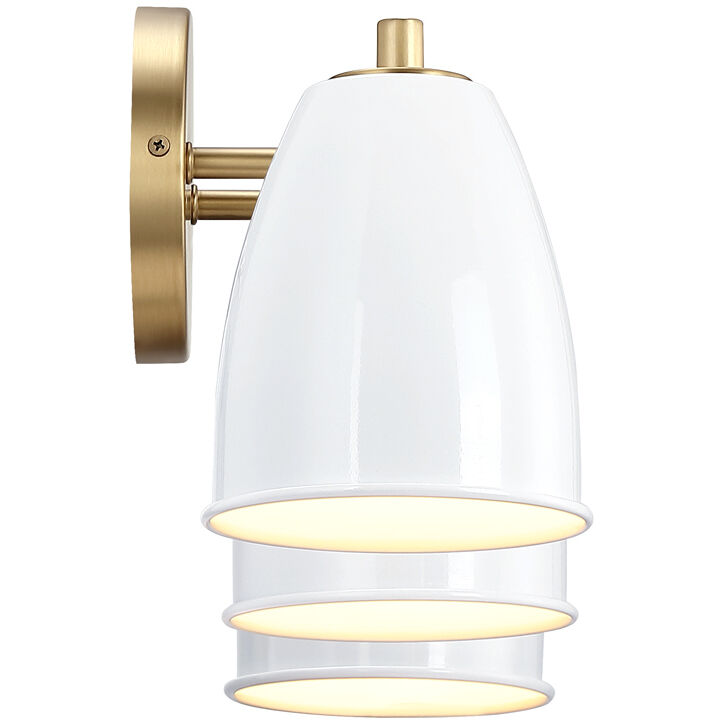 Biba 3 Light 24 inch Brushed Gold Vanity Light Wall Light