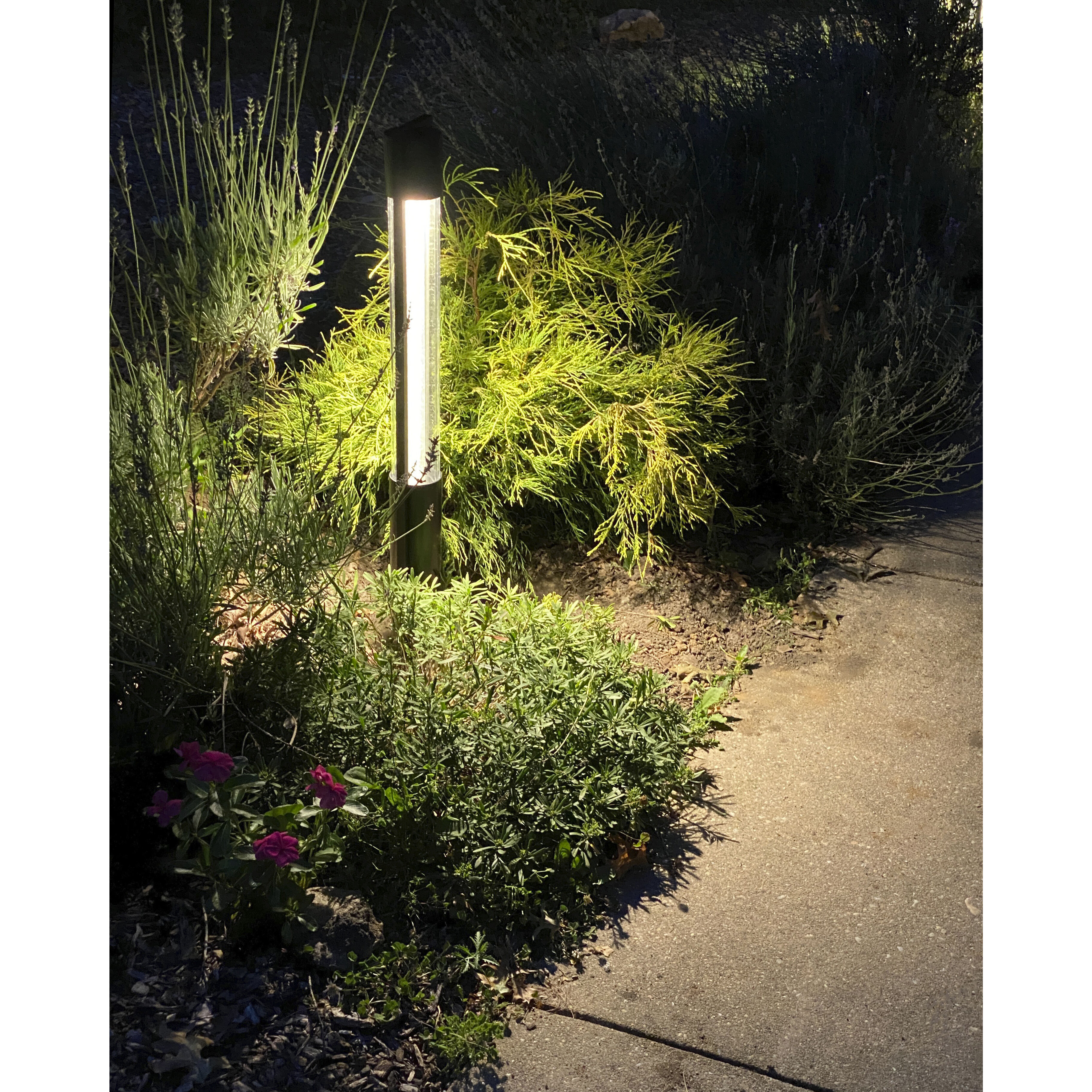 Shelter 120v 8.00 watt Black Landscape Path Bollard