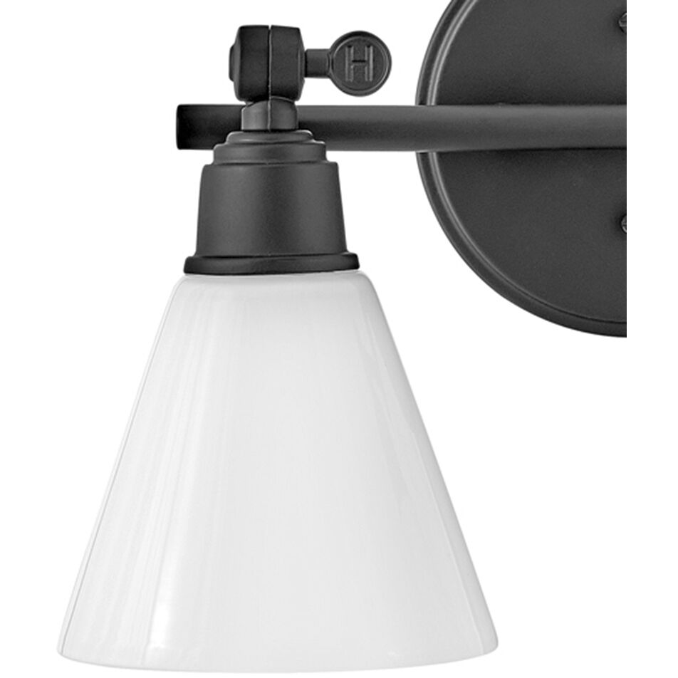 Arti 2 Light 16 inch Black Vanity Light Wall Light