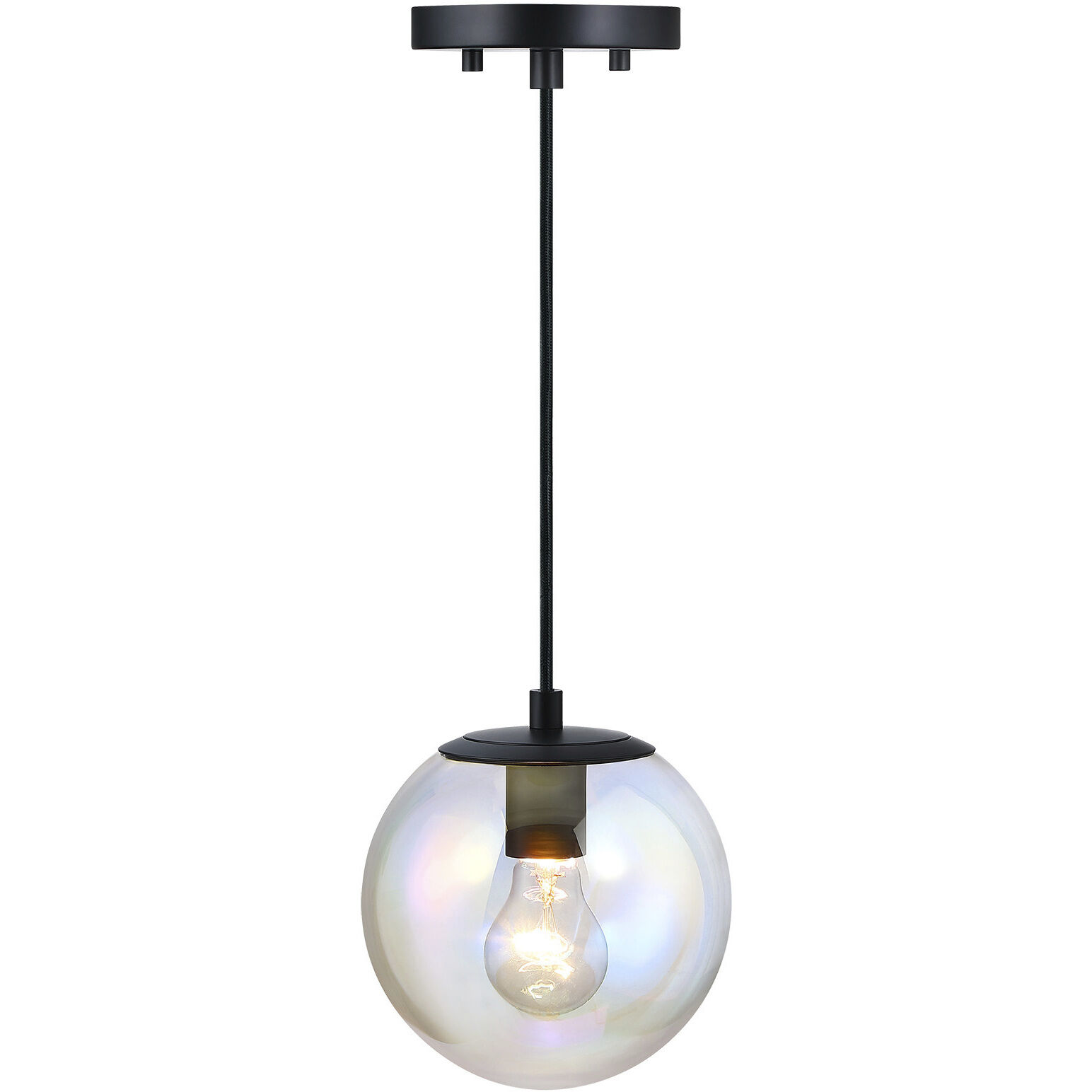 Neva LED 7 inch Matte Black Pendant Ceiling Light