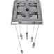 Boa LED 12 inch Polished Chrome Multi Port Pendant Ceiling Light