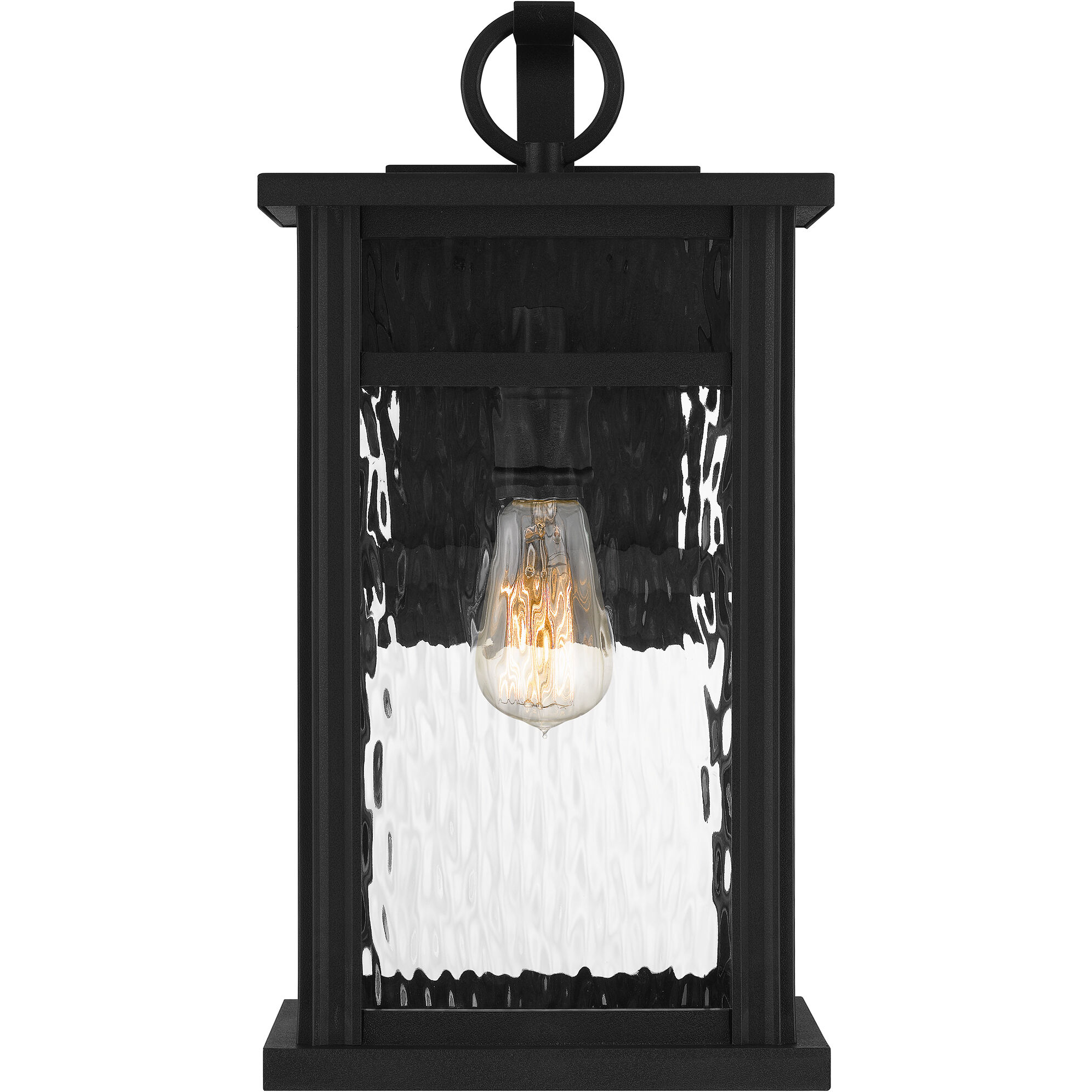 Moira 1 Light 18 inch Earth Black Outdoor Wall Lantern, Large