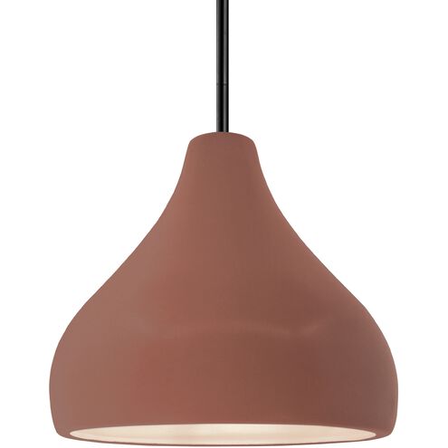Radiance LED 11.5 inch Canyon Clay and Matte Black Pendant Ceiling Light