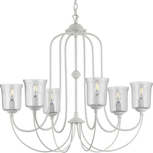 Bowman 6 Light 32 inch Cottage White Chandelier Ceiling Light