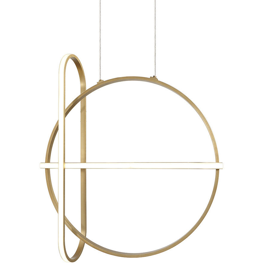 Berkley LED 6.75 inch Gold Chandelier Ceiling Light