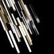 Chaos 41 Light 36 inch Black Aged Brass Multi-Light Pendant Ceiling Light