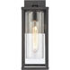 Augusta 1 Light 13.75 inch Matte Black Outdoor Sconce