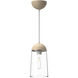Alora Mood Emil 1 Light 6 inch White and White Oak Pendant Ceiling Light