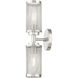 Industro 2 Light 5 inch Brushed Nickel Sconce Wall Light