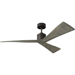 Adler 52 inch Aged Pewter with Light Grey Weathered Oak Blades Indoor/Outdoor Ceiling Fan