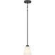 Strayhan 1 Light 5.75 inch Matte Black Mini Pendant Ceiling Light