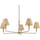Bekah 5 Light Champagne Bronze Chandelier Ceiling Light