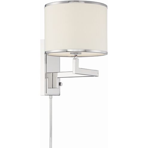 Madison 21.25 inch 60.00 watt Polished Nickel Task Sconce Wall Light