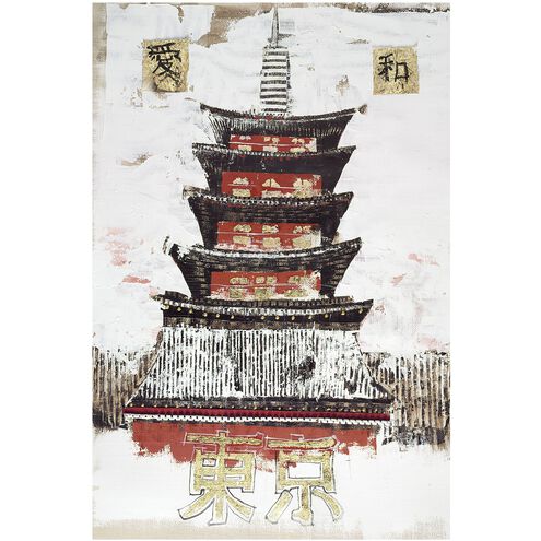 Beijing Gloss White Framed Wall Art