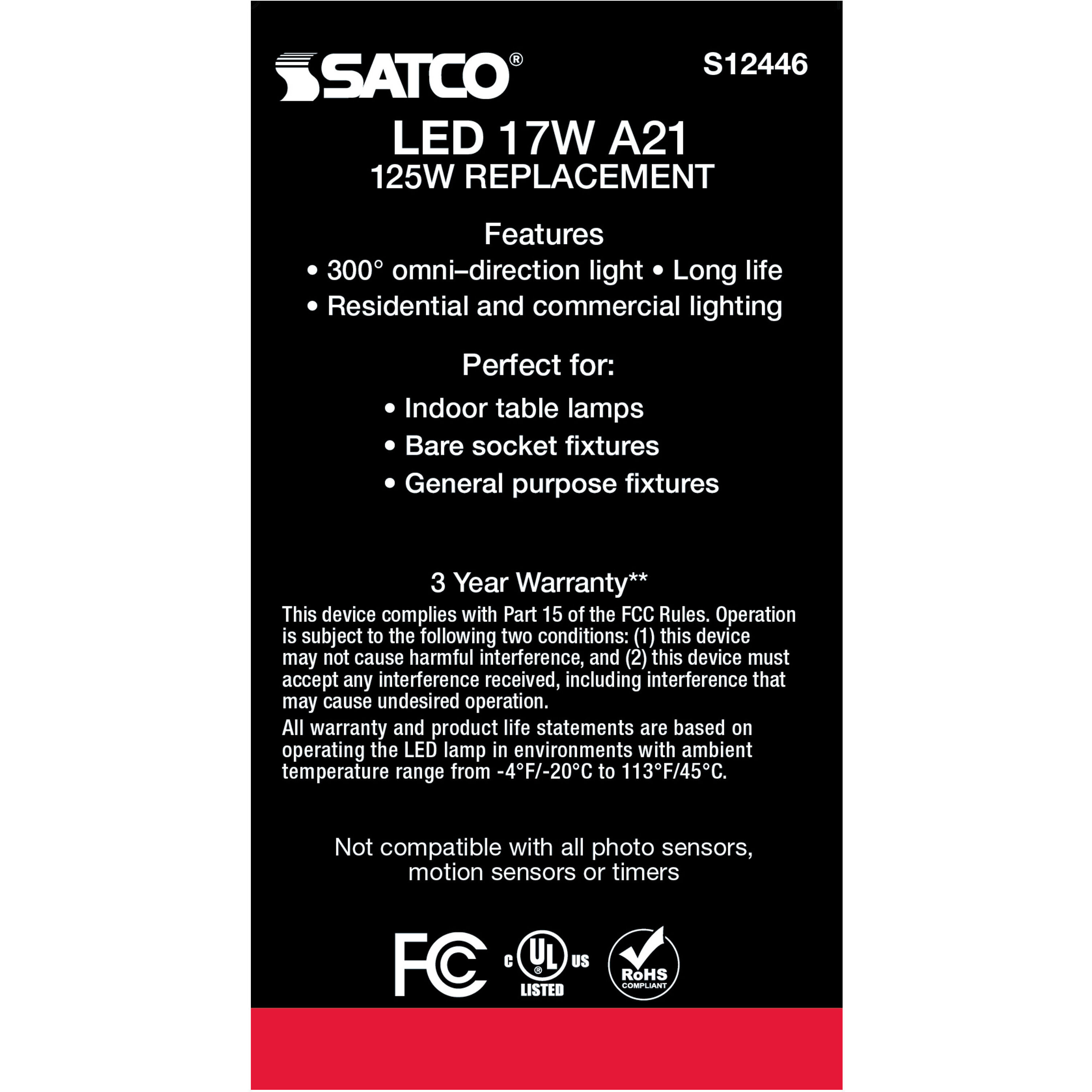 Lumos LED Medium Type A21 17.00 watt 5000K Light Bulb