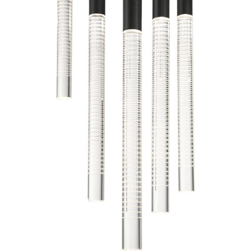 Celine LED 23.62 inch Black Chandelier Ceiling Light