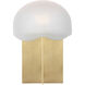 Kelly by Kelly Wearstler Fio 15.5 inch 8.10 watt Hand Rubbed Antique Brass Table Lamp Portable Light