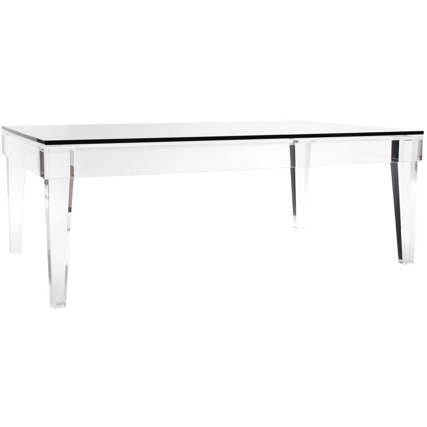 Clarette 48 X 17.5 inch Clear Coffee Table