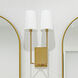 Lena 2 Light 10 inch Vibrant Gold Sconce Wall Light