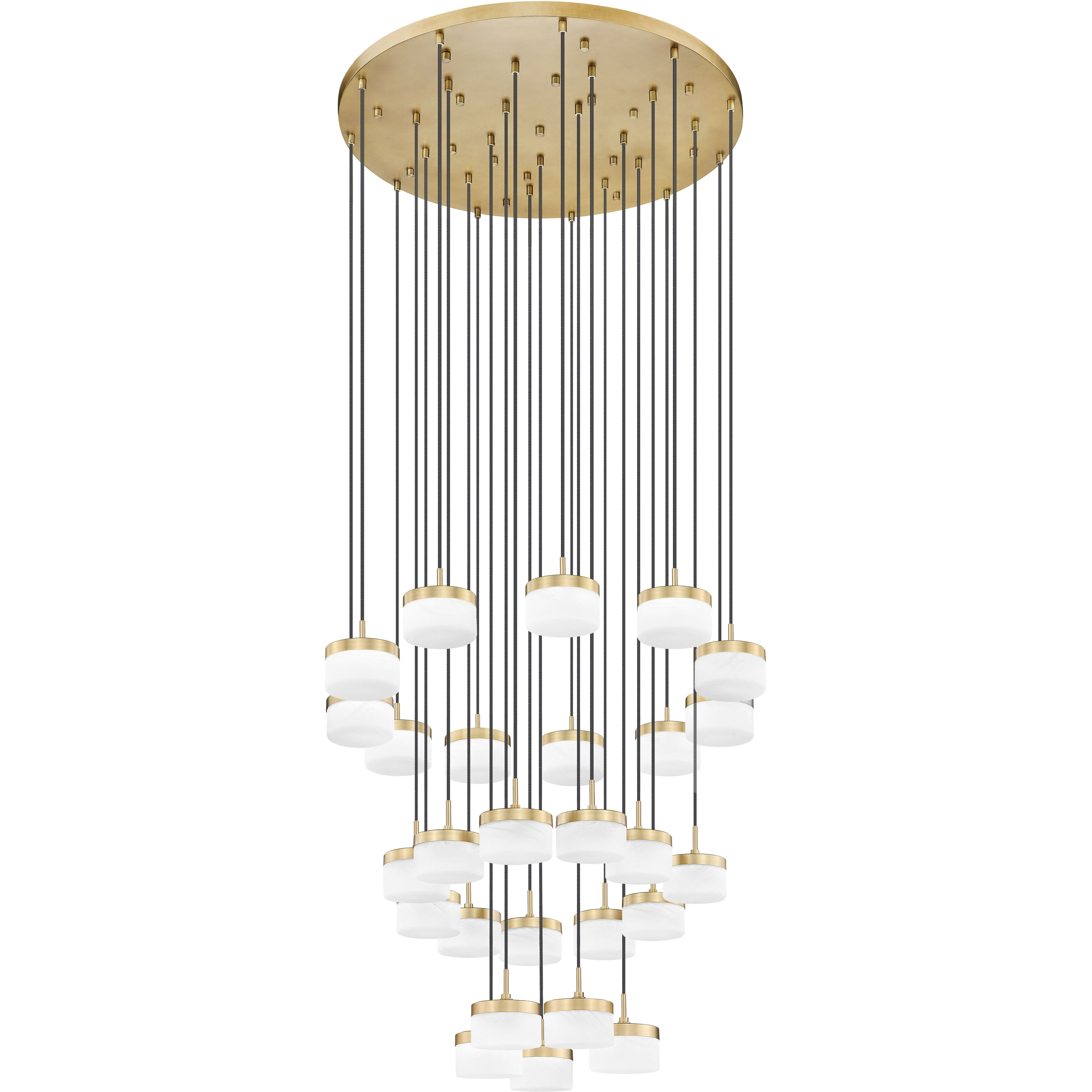 Renaud LED 40.75 inch Modern Gold Chandelier Ceiling Light